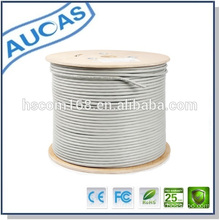 Light Grey Solid bare copper cat6 24 awg cabel cat5 and d-link cat6 cable making machine with amp cat6 patch cord